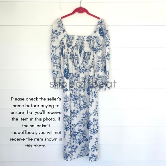 NEW Reformation Gitane Linen Dress Corsica Small - Picture 15 of 17